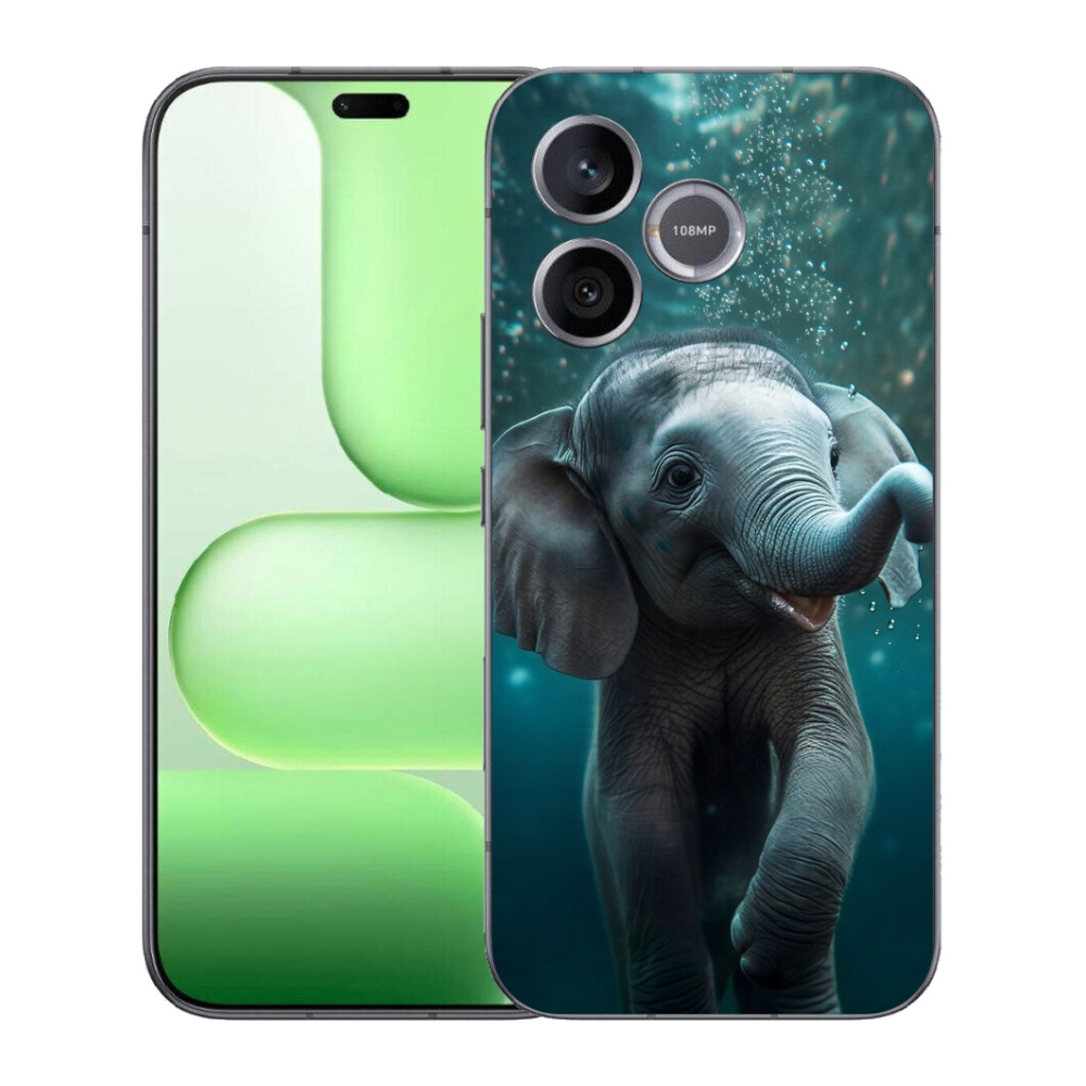 Gelový kryt mmCase na Honer 600 Lite - slůně pod vodou