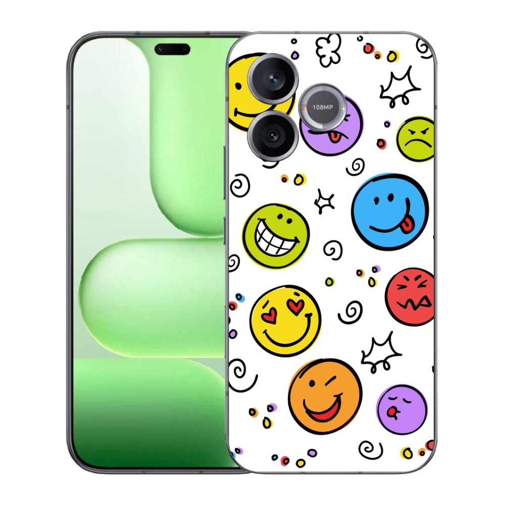Gelový kryt mmCase na Honer 600 Lite - smajlíci