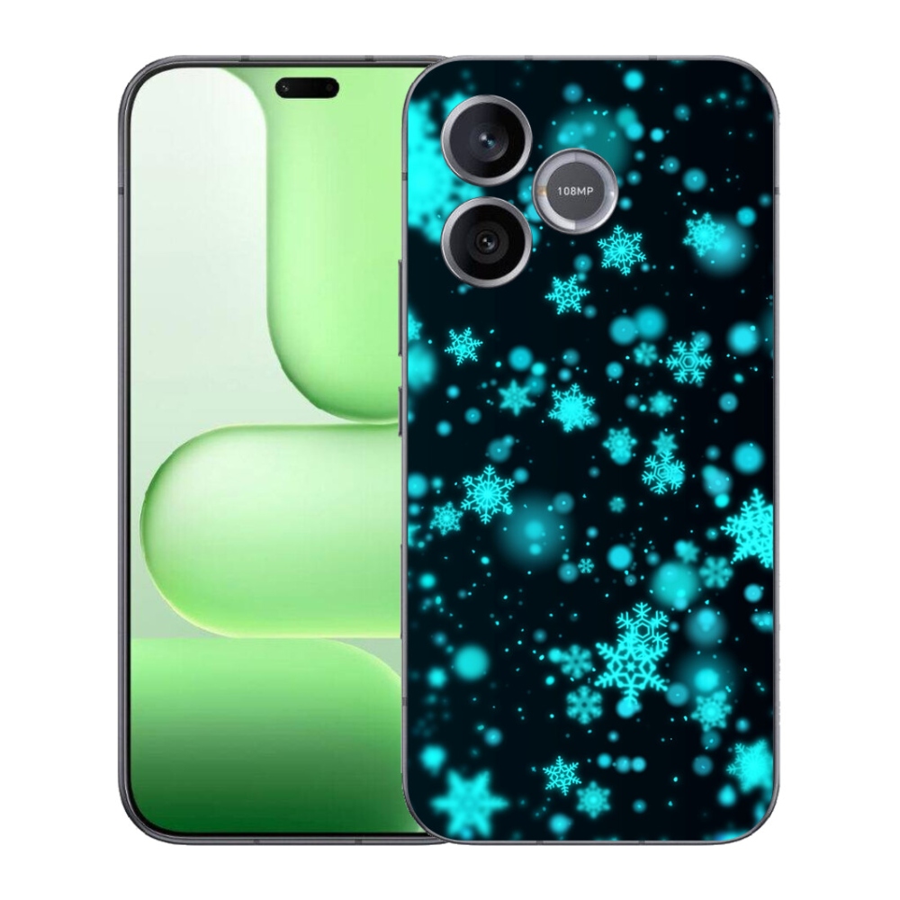Gelový kryt mmCase na Honer 600 Lite - sněhové vločky 1