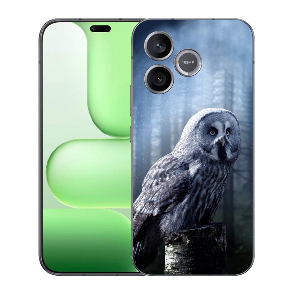 Gelový kryt mmCase na Honer 600 Lite - sova