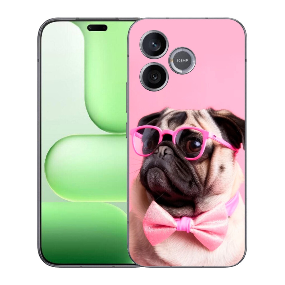 Gelový kryt mmCase na Honer 600 Lite - stylový mops