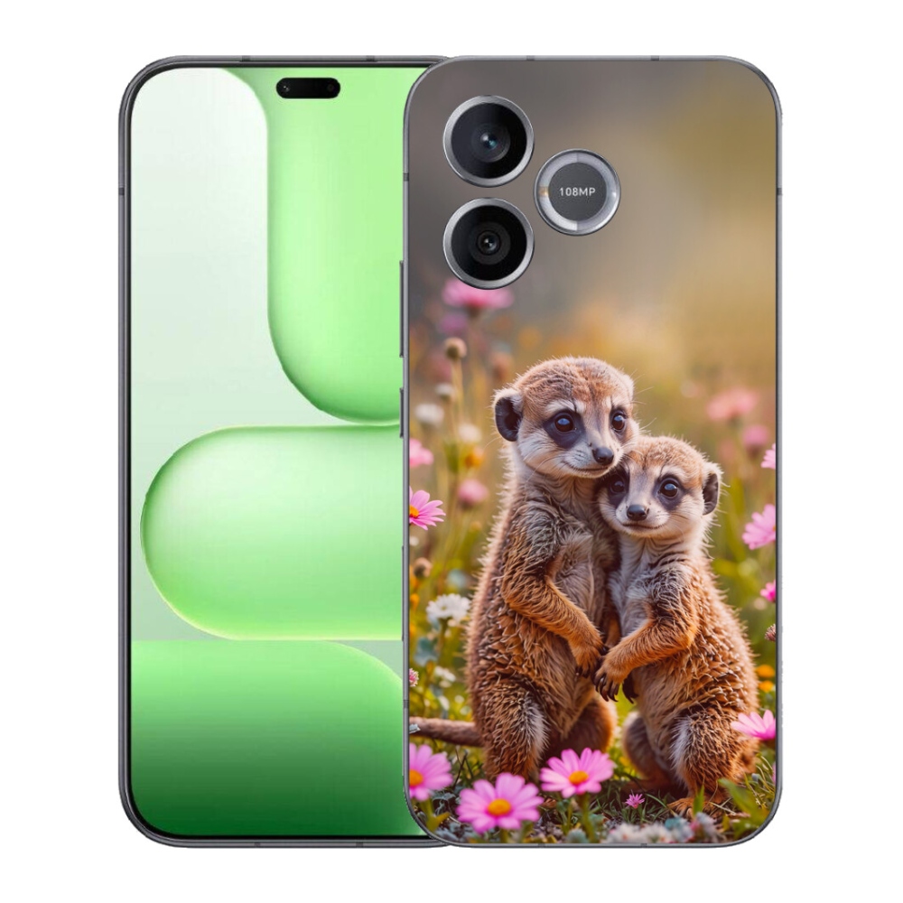 Gelový kryt mmCase na Honer 600 Lite - surikatí duo