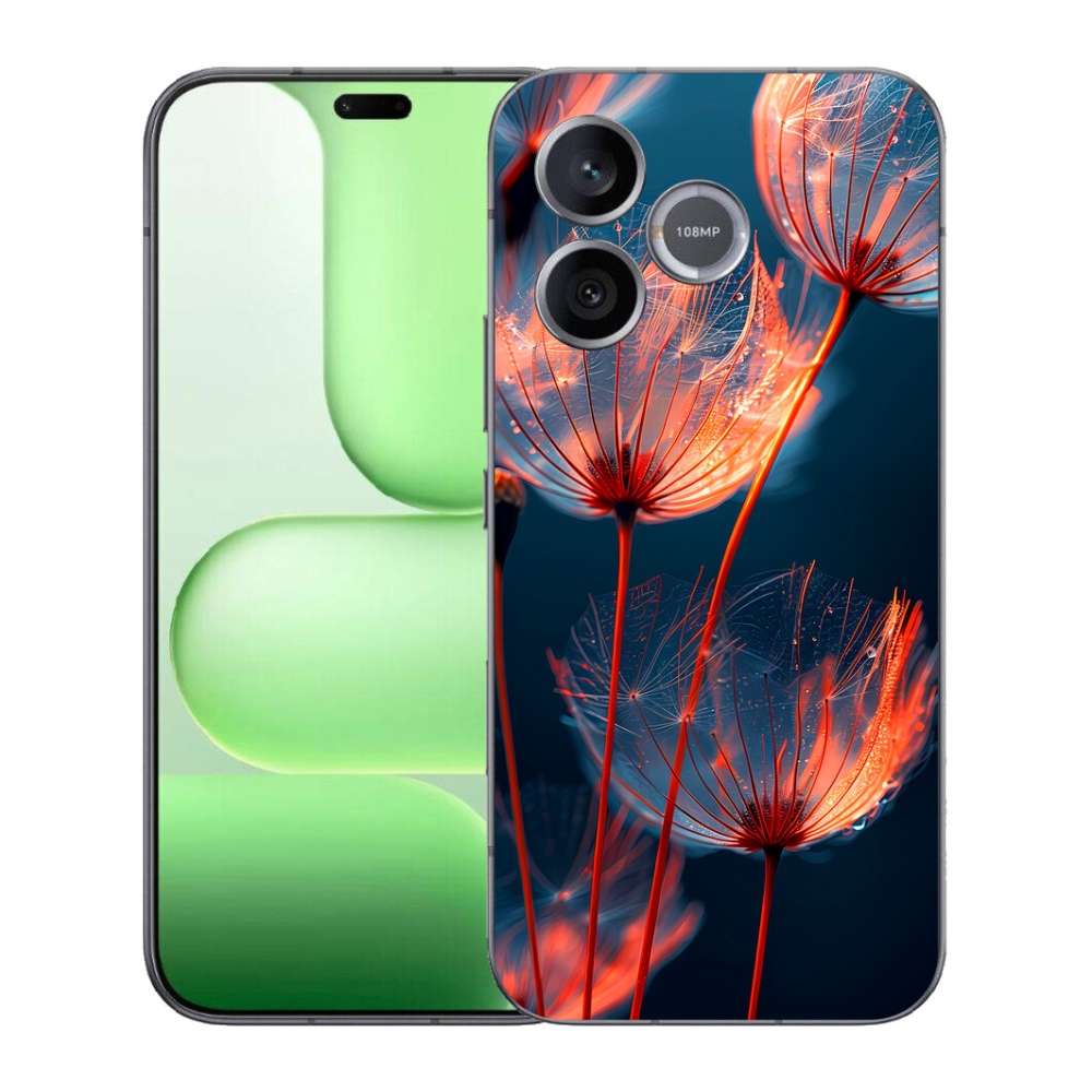 Gelový kryt mmCase na Honer 600 Lite - světélkující chmýří