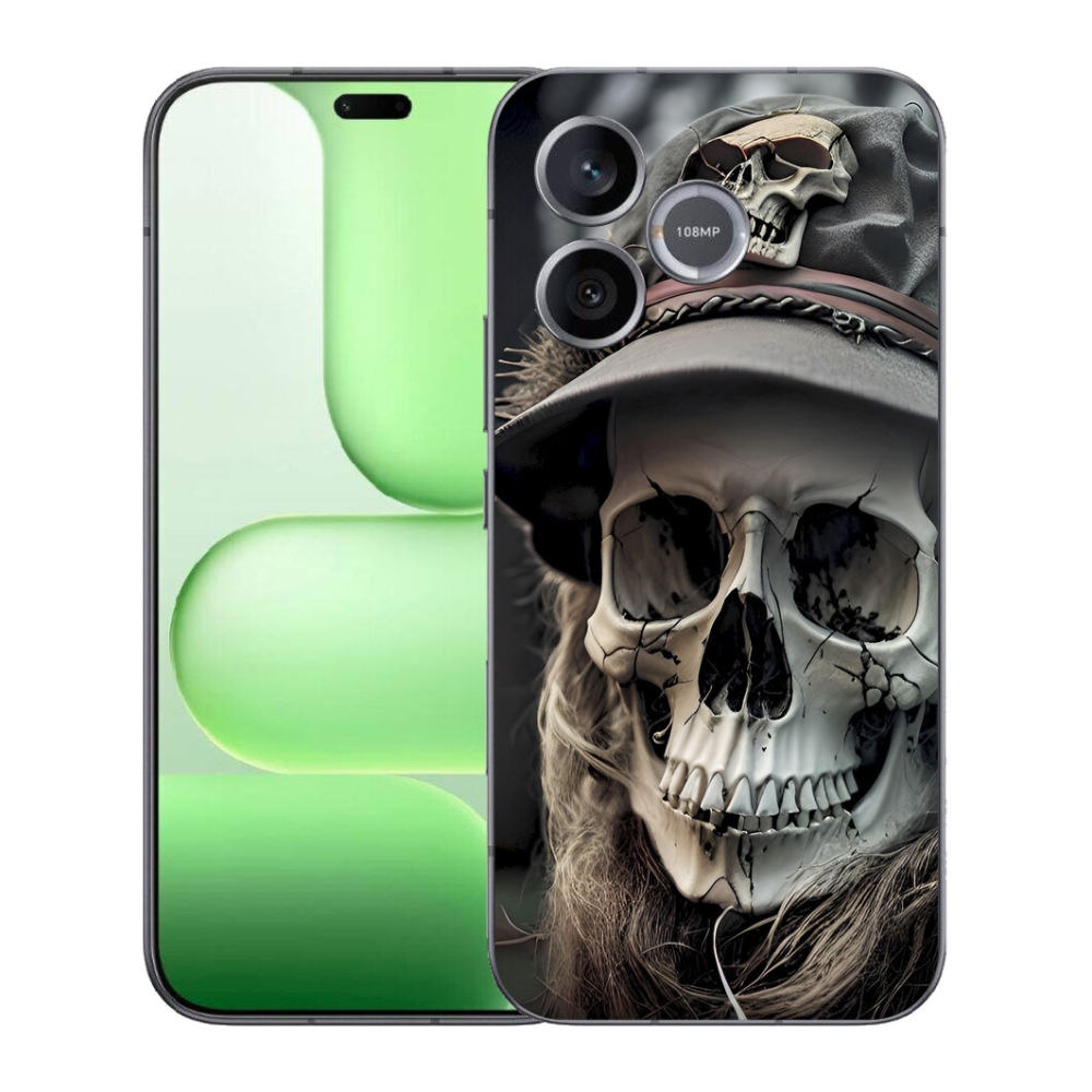 Gelový kryt mmCase na Honer 600 Lite - temná lebka