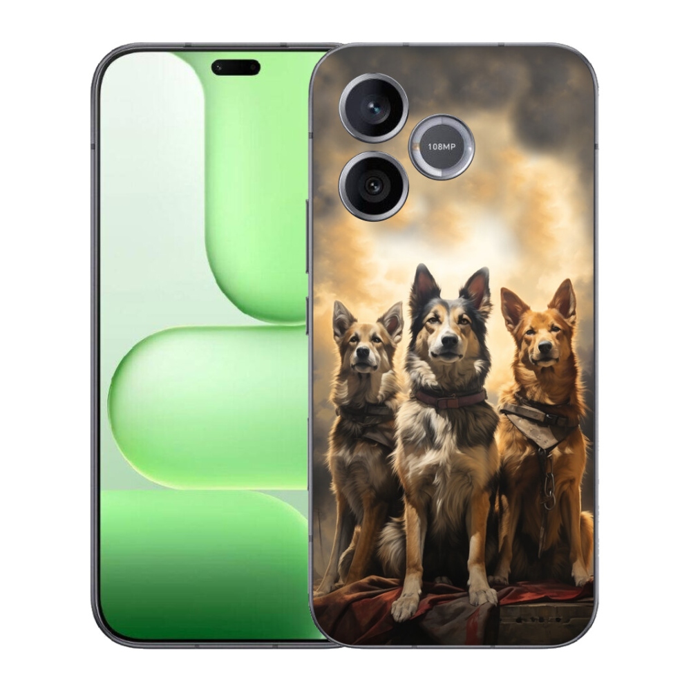Gelový kryt mmCase na Honer 600 Lite - tři psi