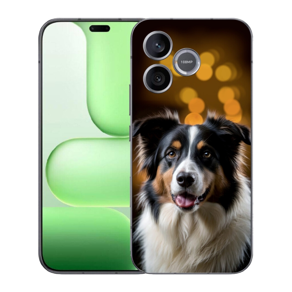 Gelový kryt mmCase na Honer 600 Lite - usměvavý australský ovčák
