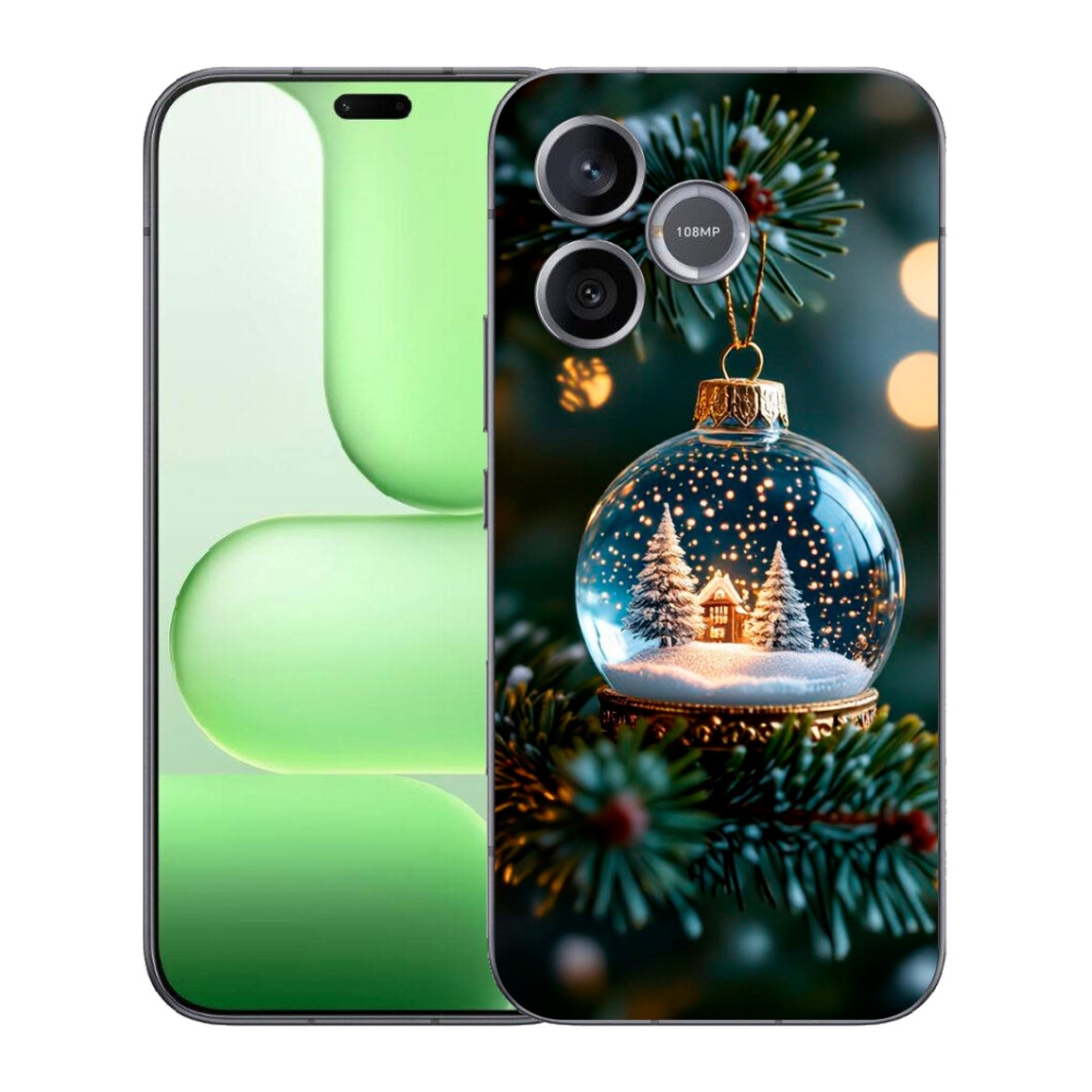 Gelový kryt mmCase na Honer 600 Lite - vánoční koule 2