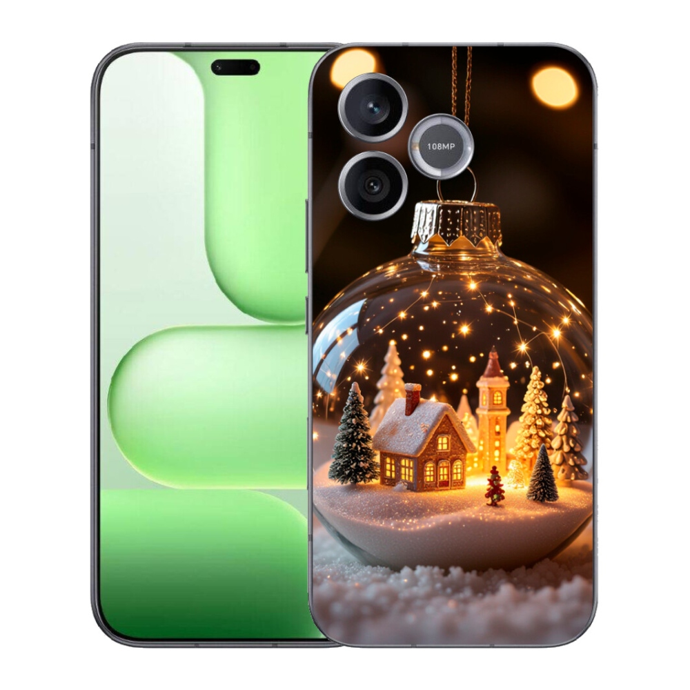 Gelový kryt mmCase na Honer 600 Lite - vánoční koule 3