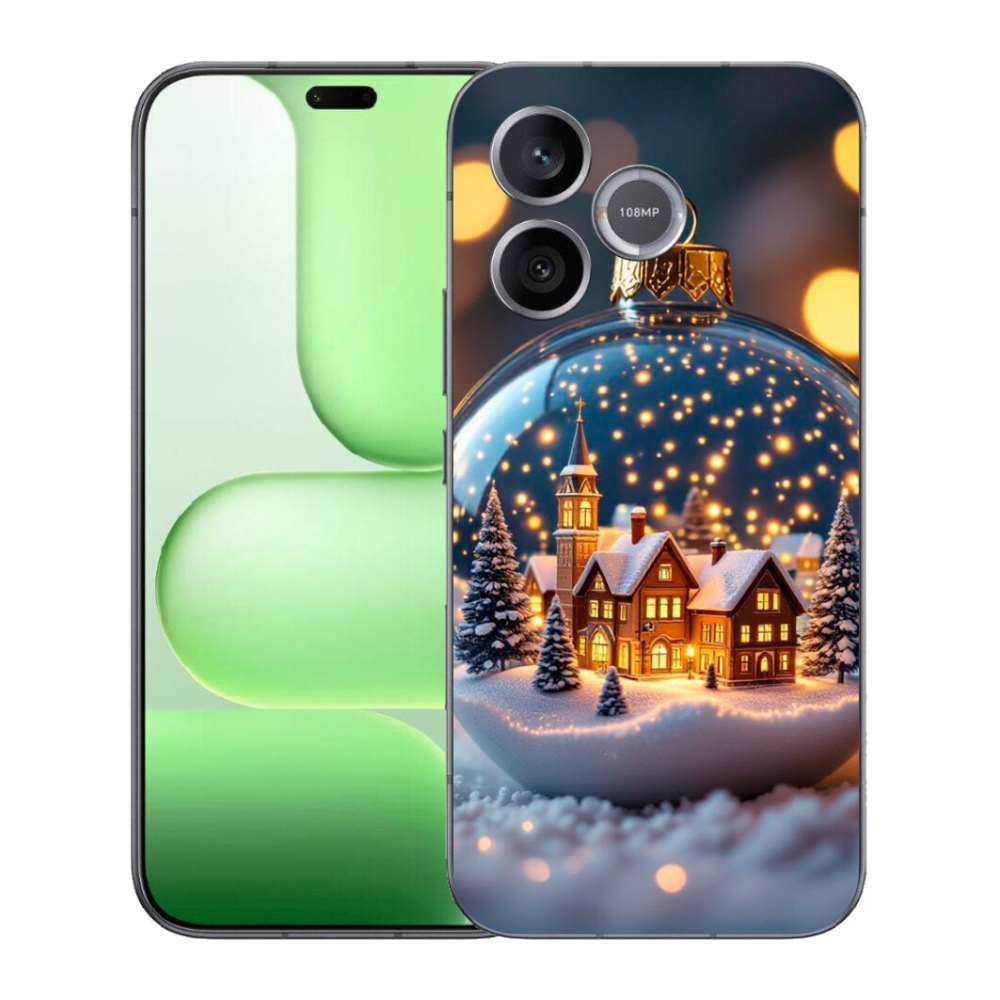Gelový kryt mmCase na Honer 600 Lite - vánoční koule 4