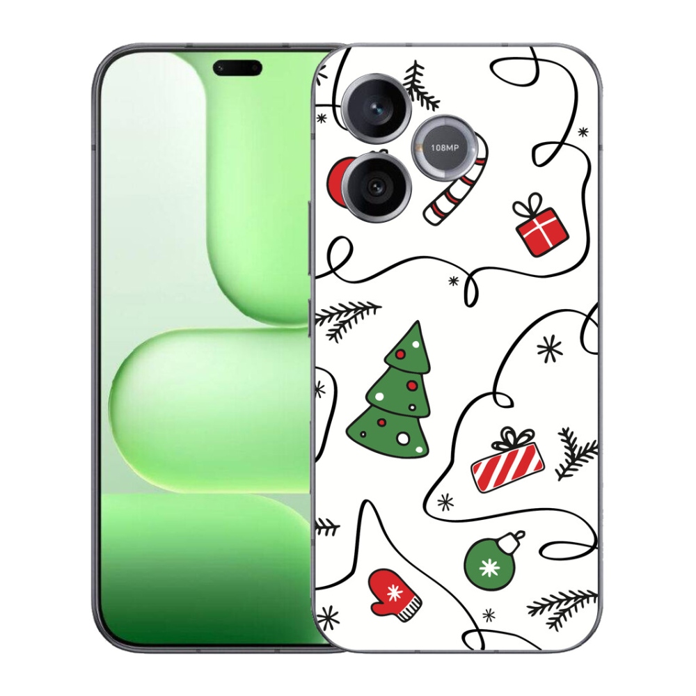Gelový kryt mmCase na Honer 600 Lite - vánoční motivy
