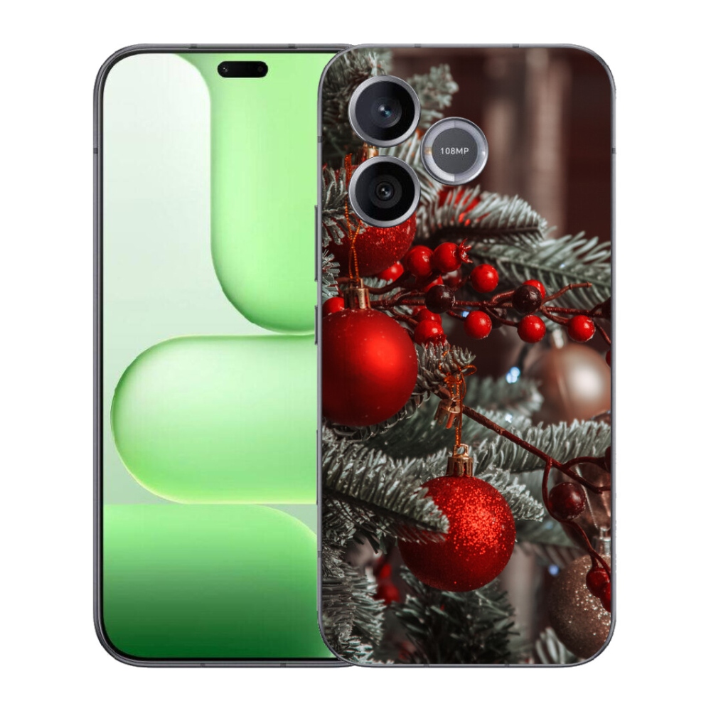 Gelový kryt mmCase na Honer 600 Lite - vánoční ozdoby 2