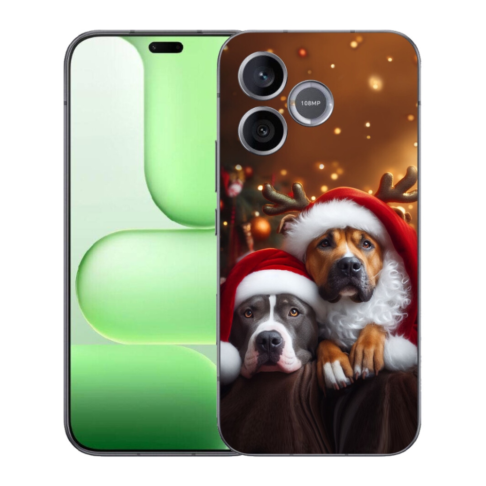Gelový kryt mmCase na Honer 600 Lite - vánoční psi