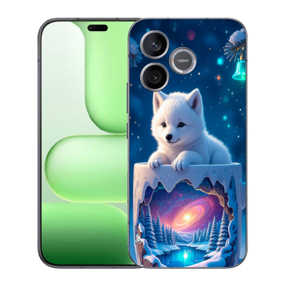 Gelový kryt mmCase na Honer 600 Lite - vánoční štěně
