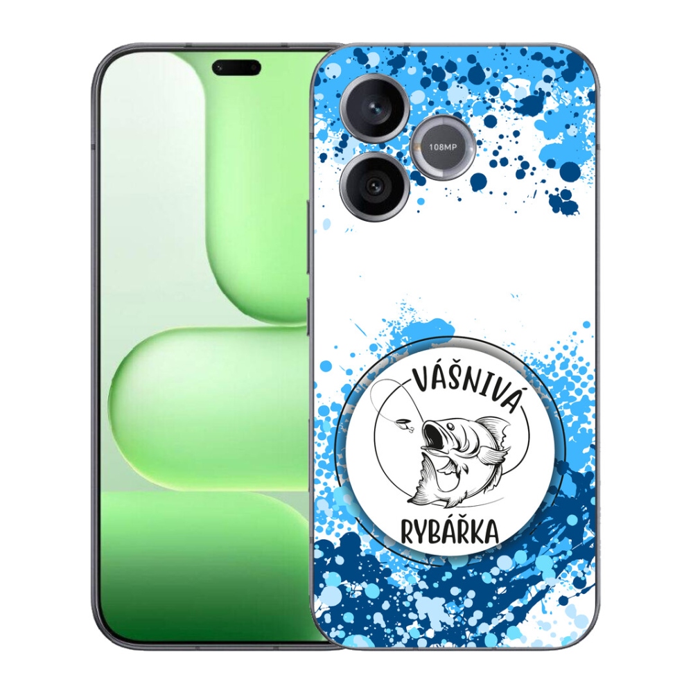Gelový kryt mmCase na Honer 600 Lite - vášnivá rybářka bílé pozadí