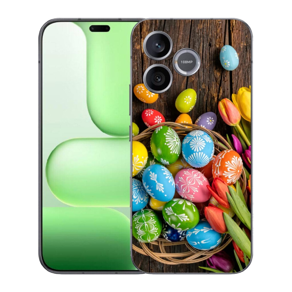 Gelový kryt mmCase na Honer 600 Lite - velikonoční vajíčka
