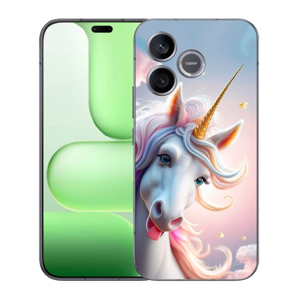 Gelový kryt mmCase na Honer 600 Lite - veselý jednorožec