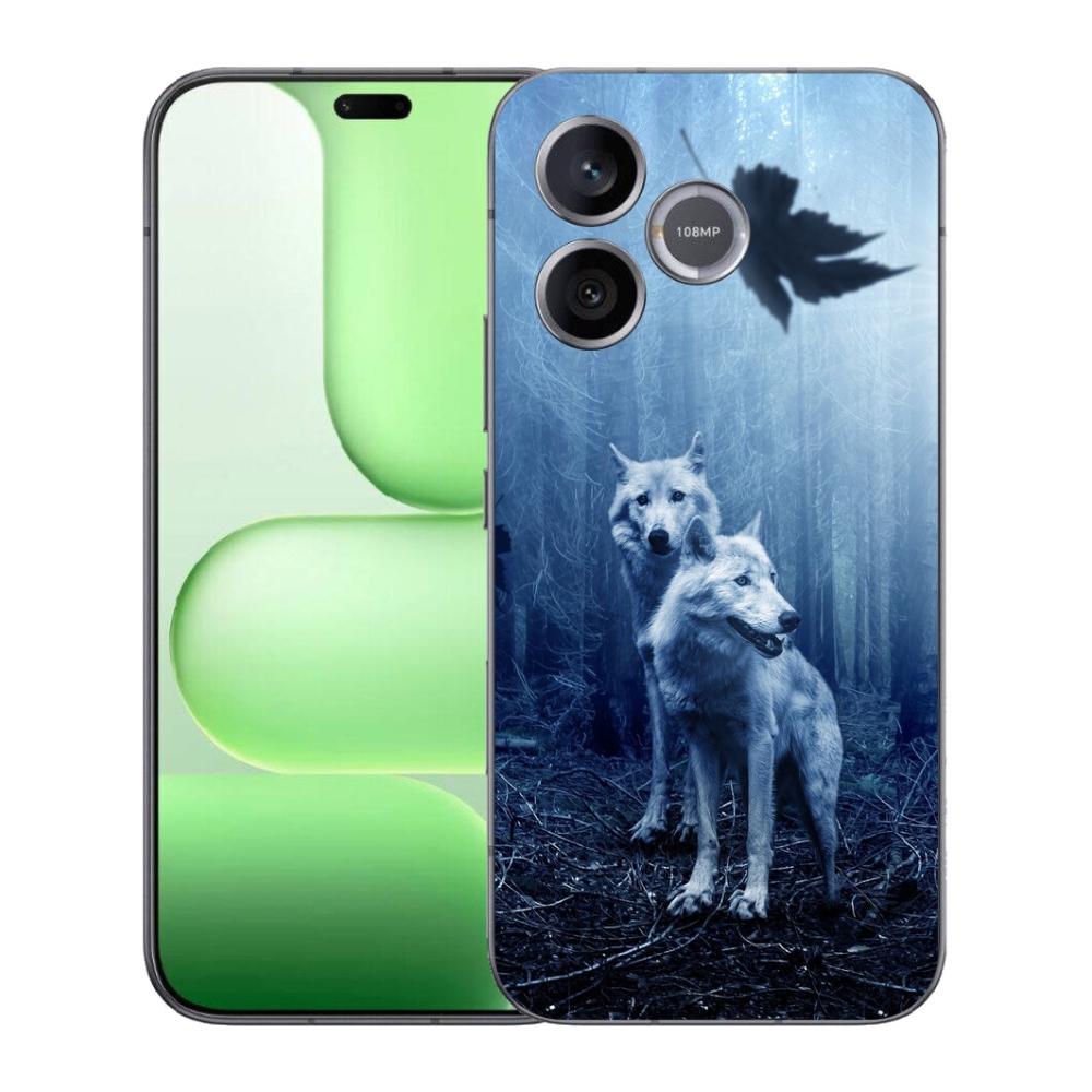 Gelový kryt mmCase na Honer 600 Lite - vlci v lese