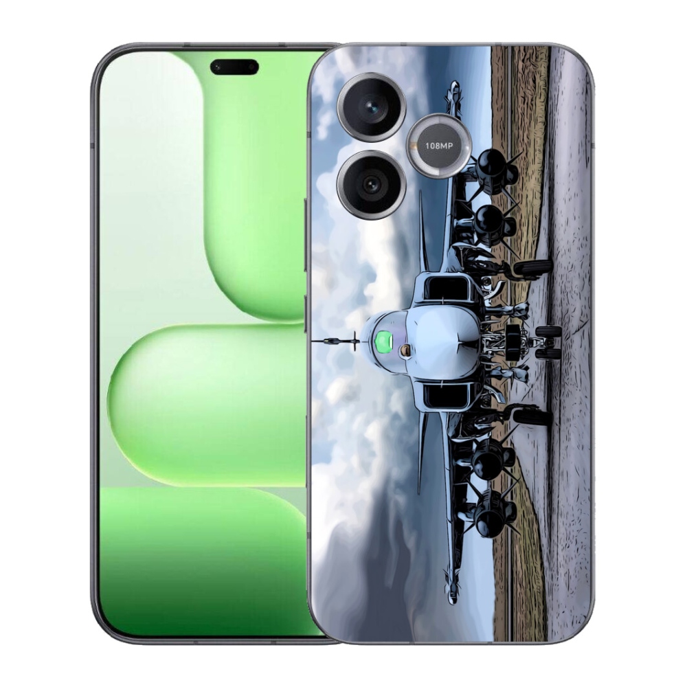 Gelový kryt mmCase na Honer 600 Lite - vojenské letadlo