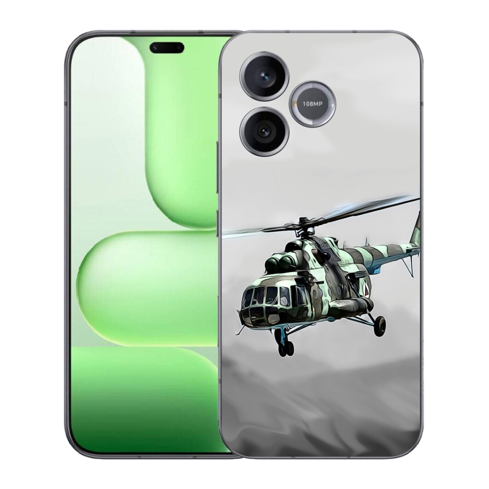 Gelový kryt mmCase na Honer 600 Lite - vojenský vrtulník