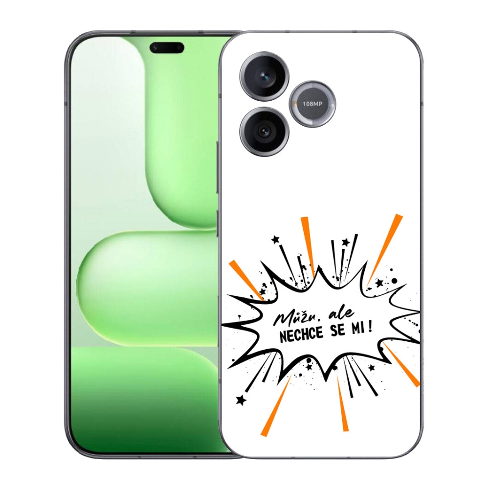 Gelový kryt mmCase na Honer 600 Lite - vtipný text 11 bílé pozadí