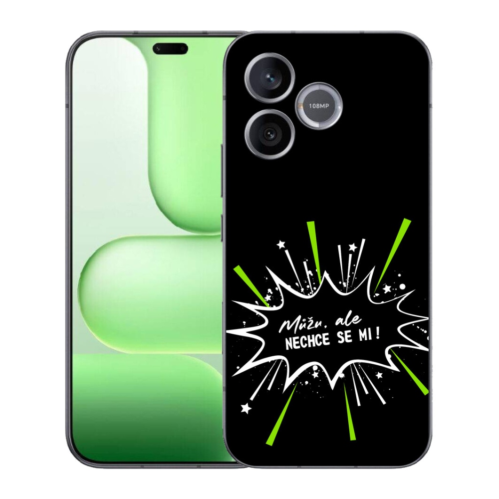 Gelový kryt mmCase na Honer 600 Lite - vtipný text 11 černé pozadí