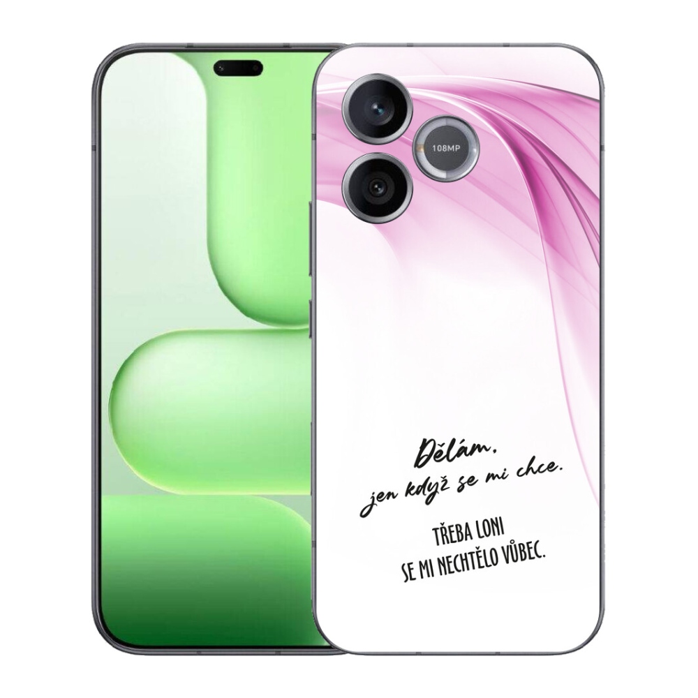 Gelový kryt mmCase na Honer 600 Lite - vtipný text 12 bílé pozadí