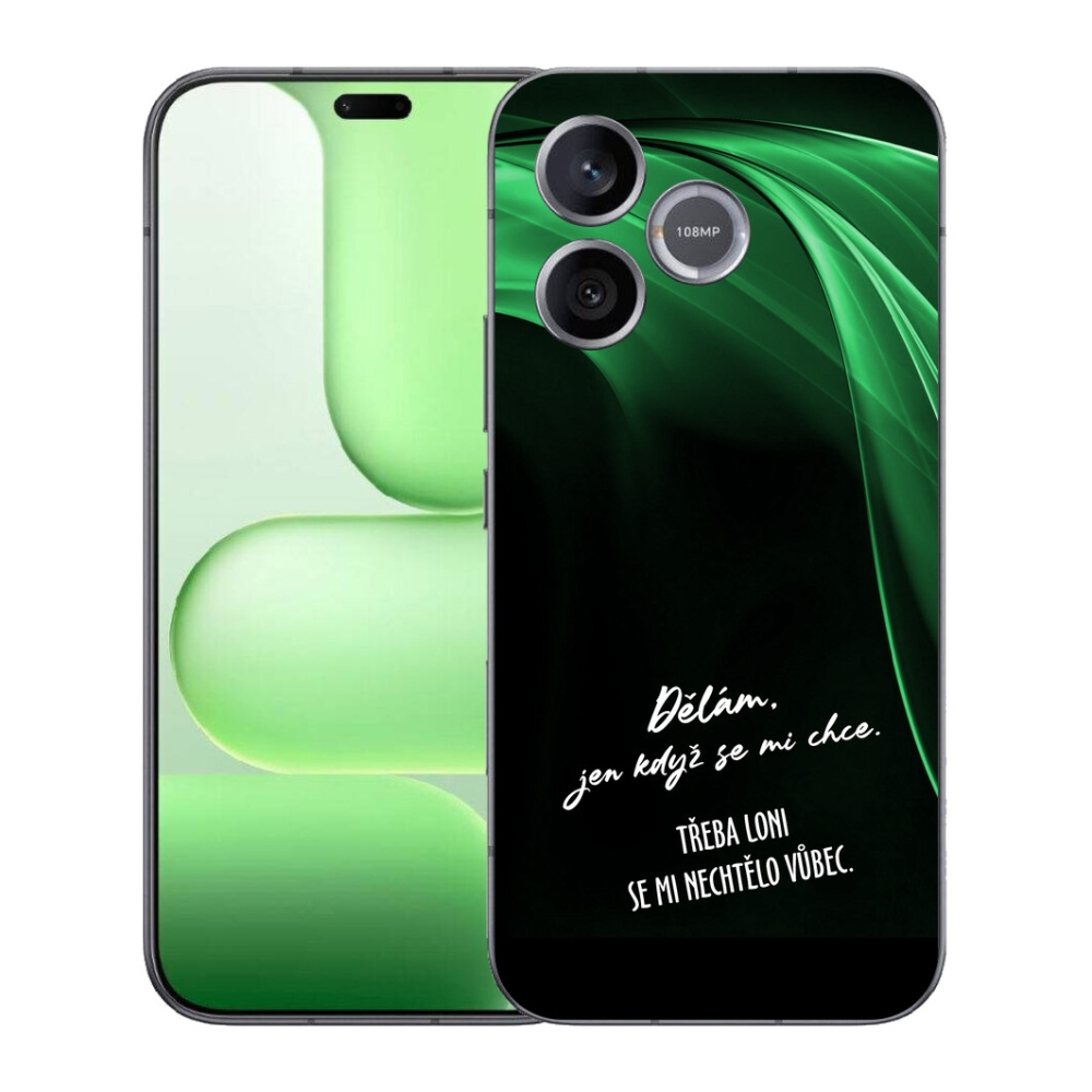 Gelový kryt mmCase na Honer 600 Lite - vtipný text 12 černé pozadí