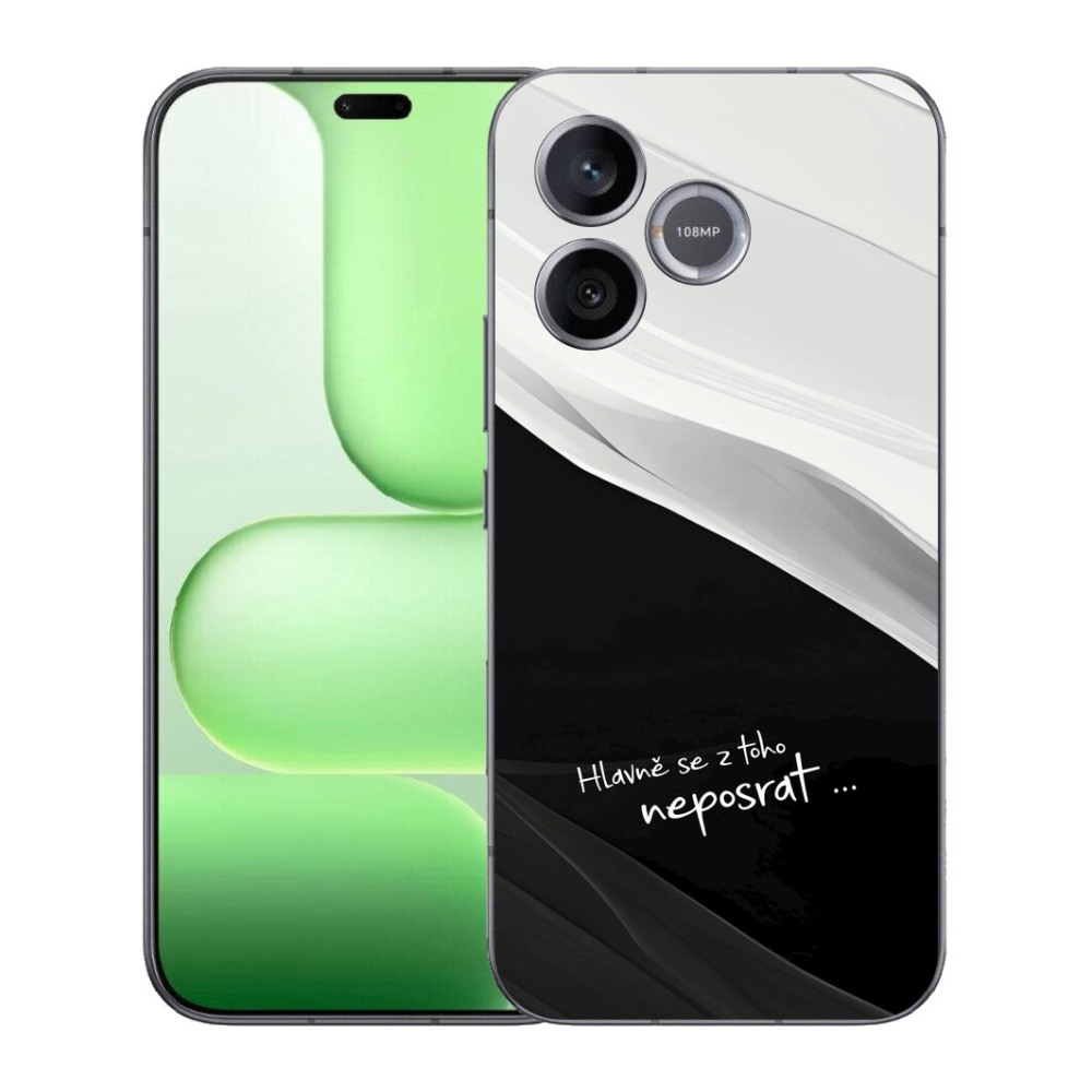 Gelový kryt mmCase na Honer 600 Lite - vtipný text 13 černobílé pozadí