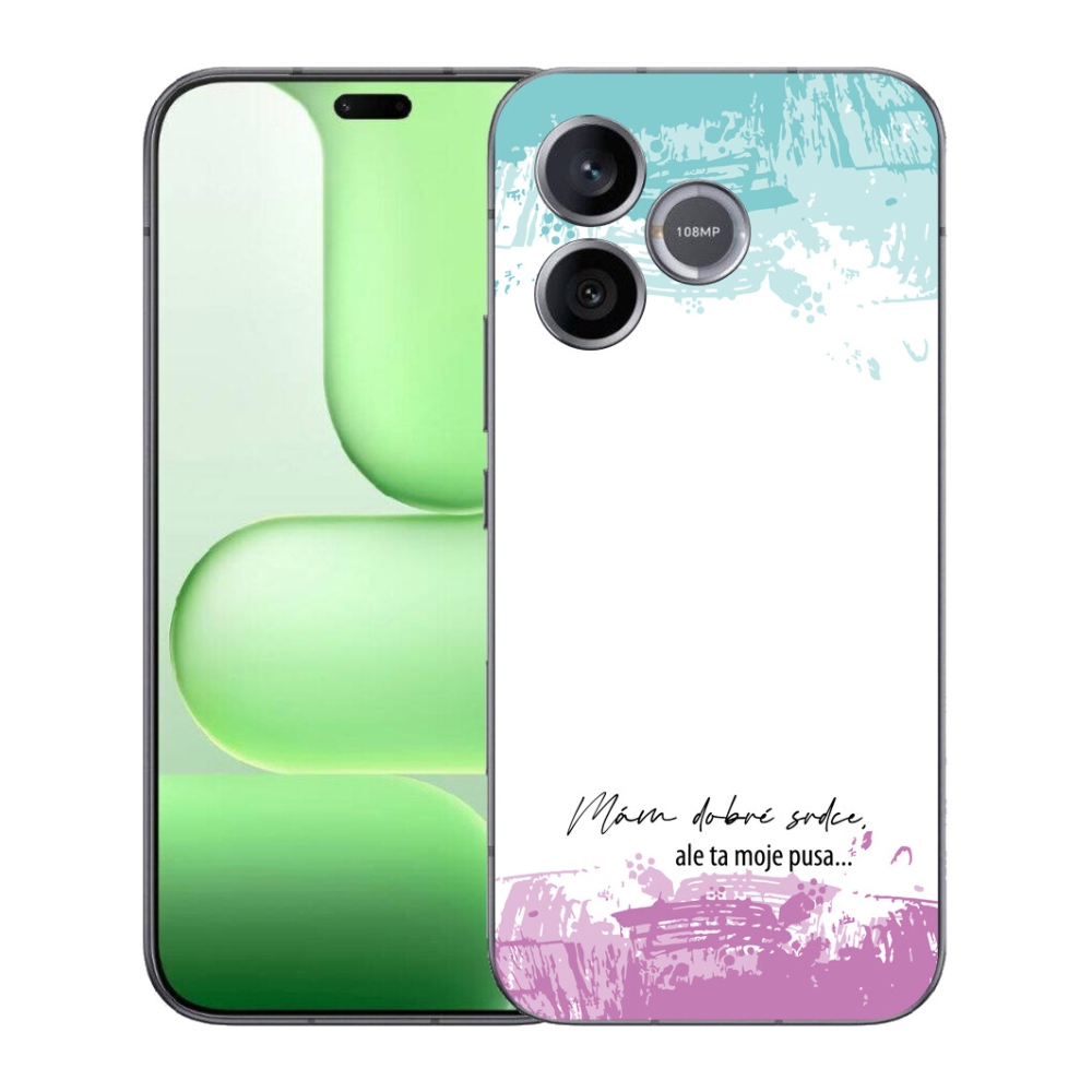 Gelový kryt mmCase na Honer 600 Lite - vtipný text 3 bílé pozadí