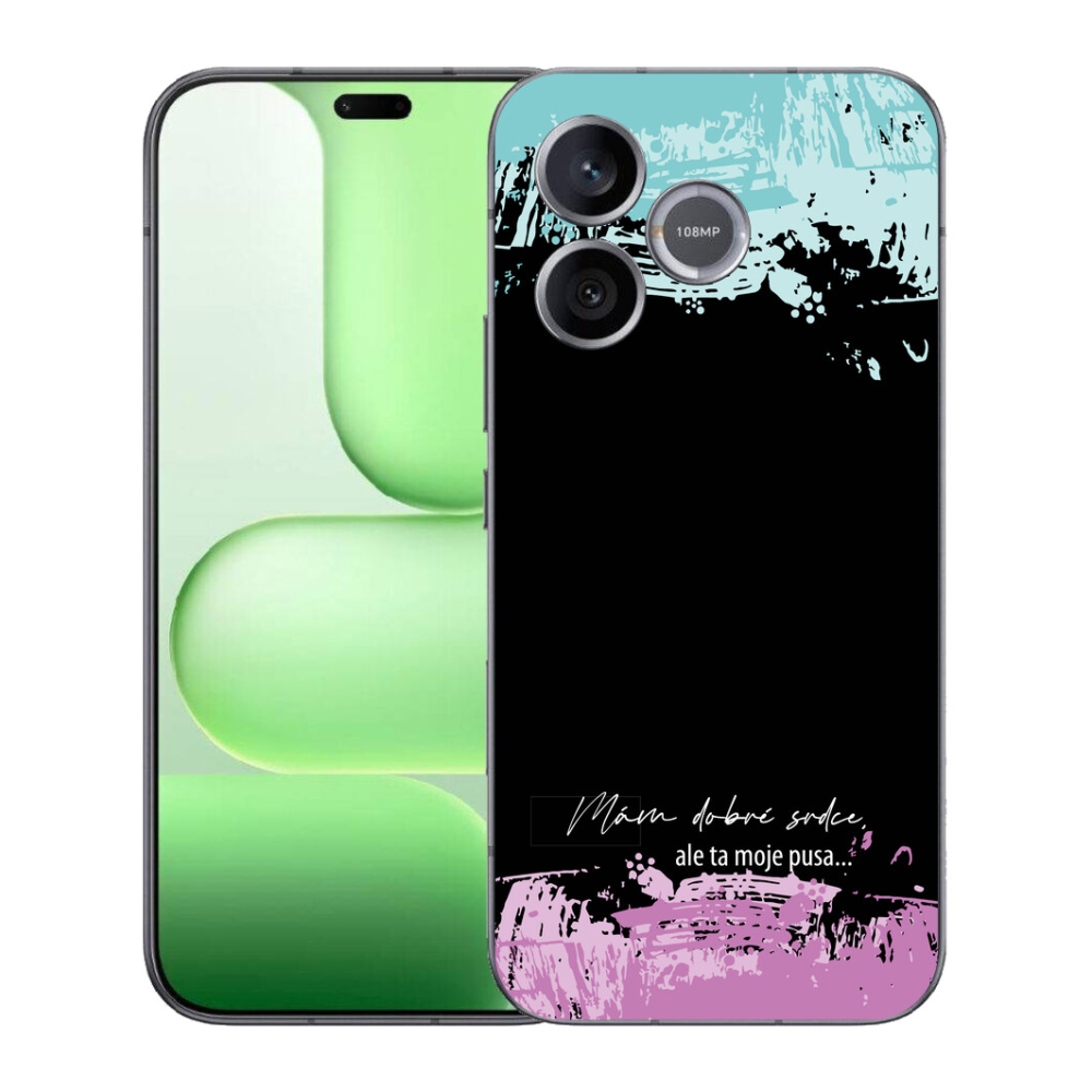 Gelový kryt mmCase na Honer 600 Lite - vtipný text 3 černé pozadí
