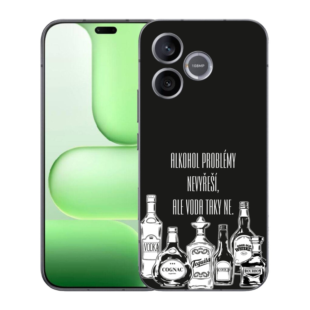 Gelový kryt mmCase na Honer 600 Lite - vtipný text černé pozadí