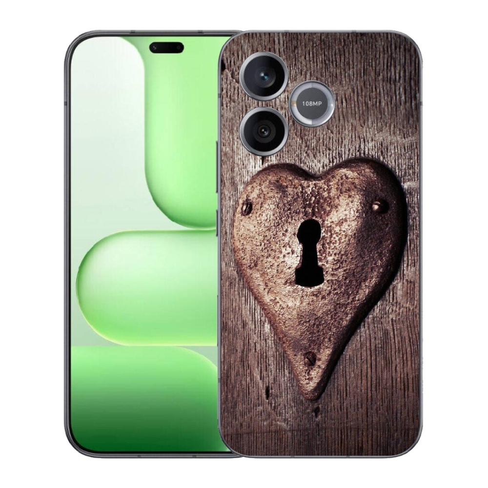 Gelový kryt mmCase na Honer 600 Lite - zámek ve tvaru srdce