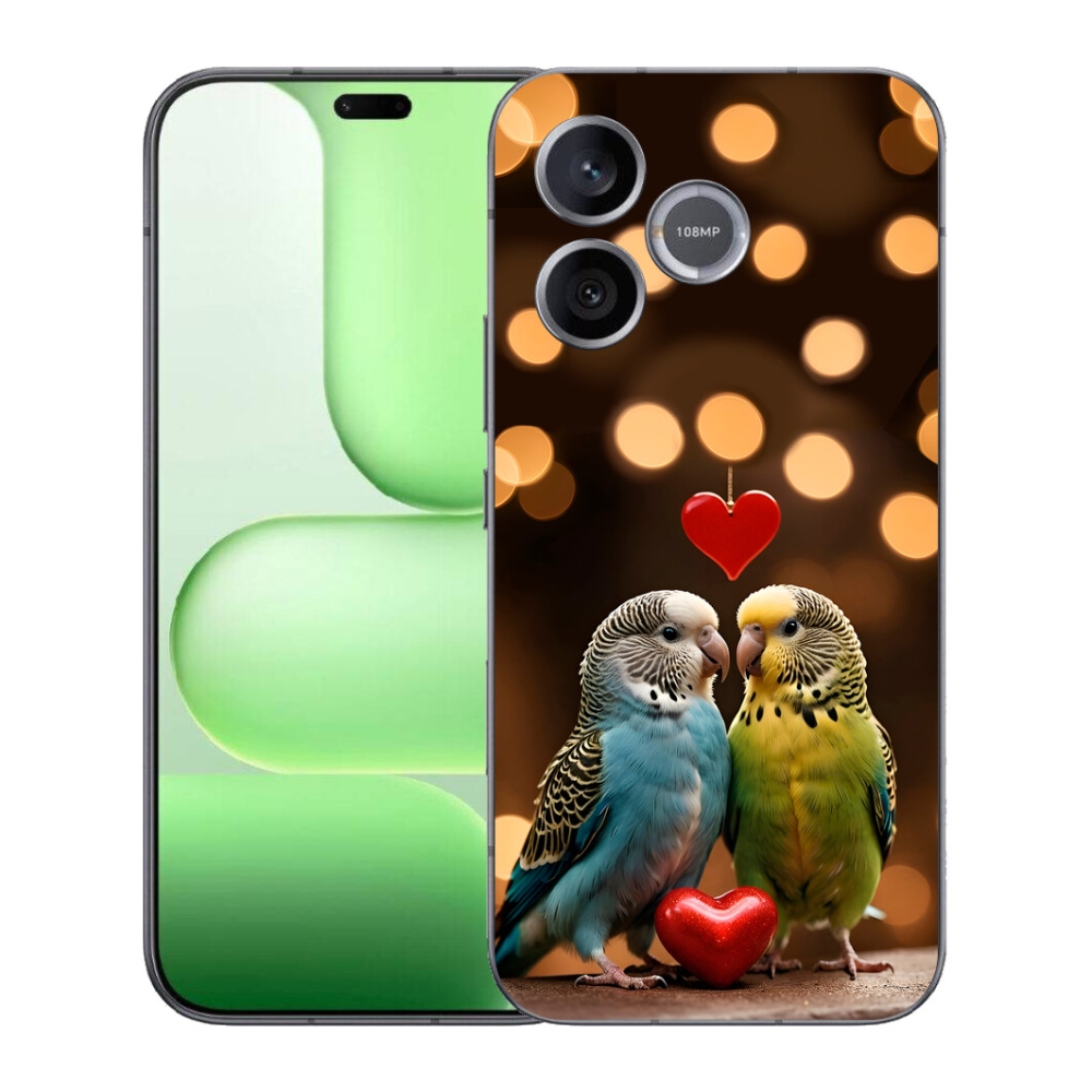 Gelový kryt mmCase na Honer 600 Lite - zamilovaní papoušci