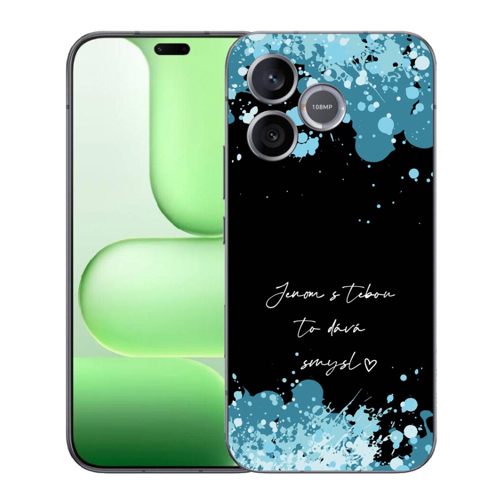 Gelový kryt mmCase na Honer 600 Lite - zamilovaný text černé pozadí