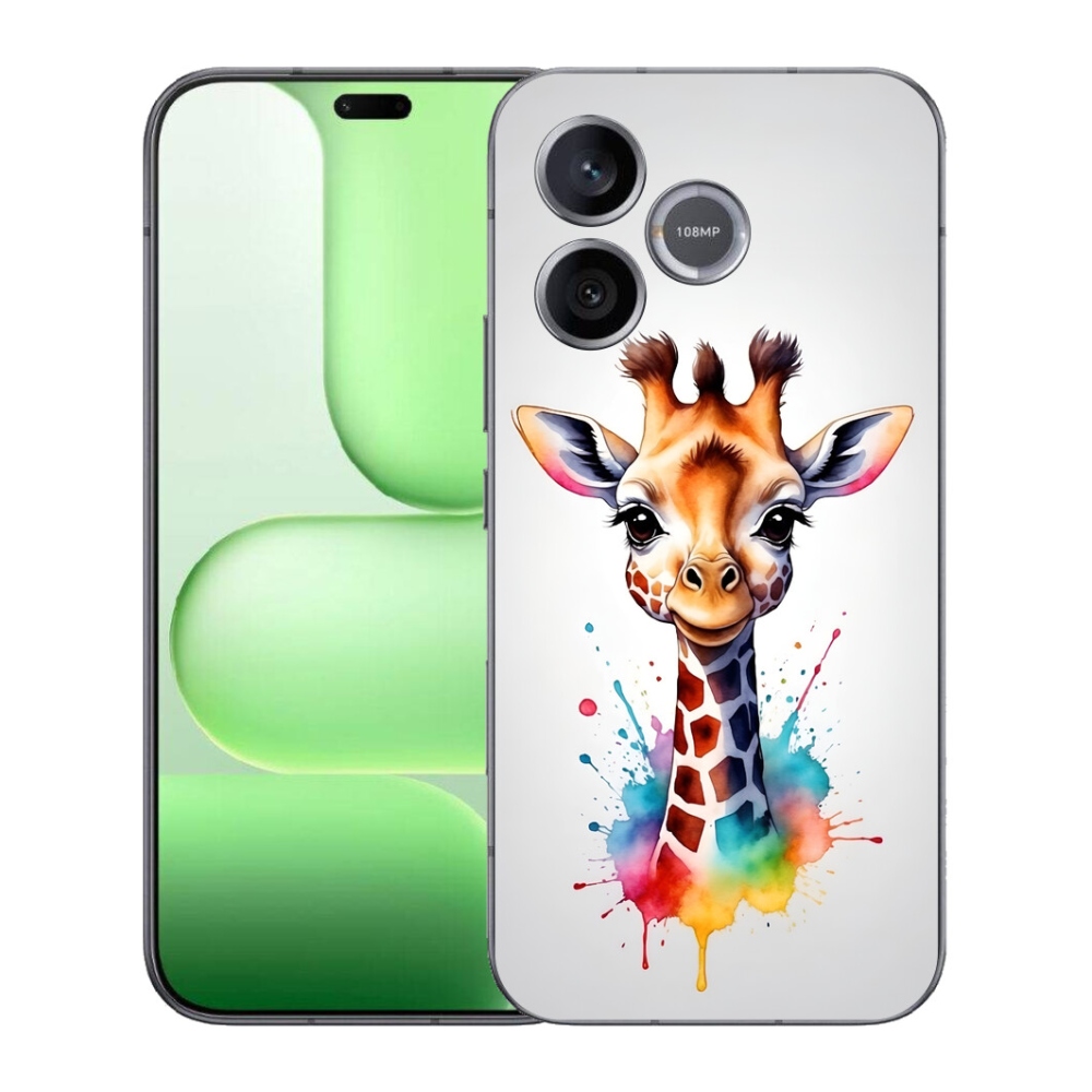 Gelový kryt mmCase na Honer 600 Lite - žirafa 1