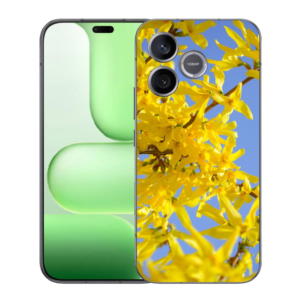 Gelový kryt mmCase na Honer 600 Lite - žluté květy