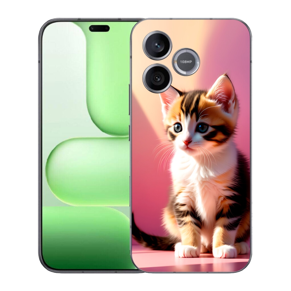 Gelový kryt mmCase na Honer 600 Lite - zvědavé kotě 2