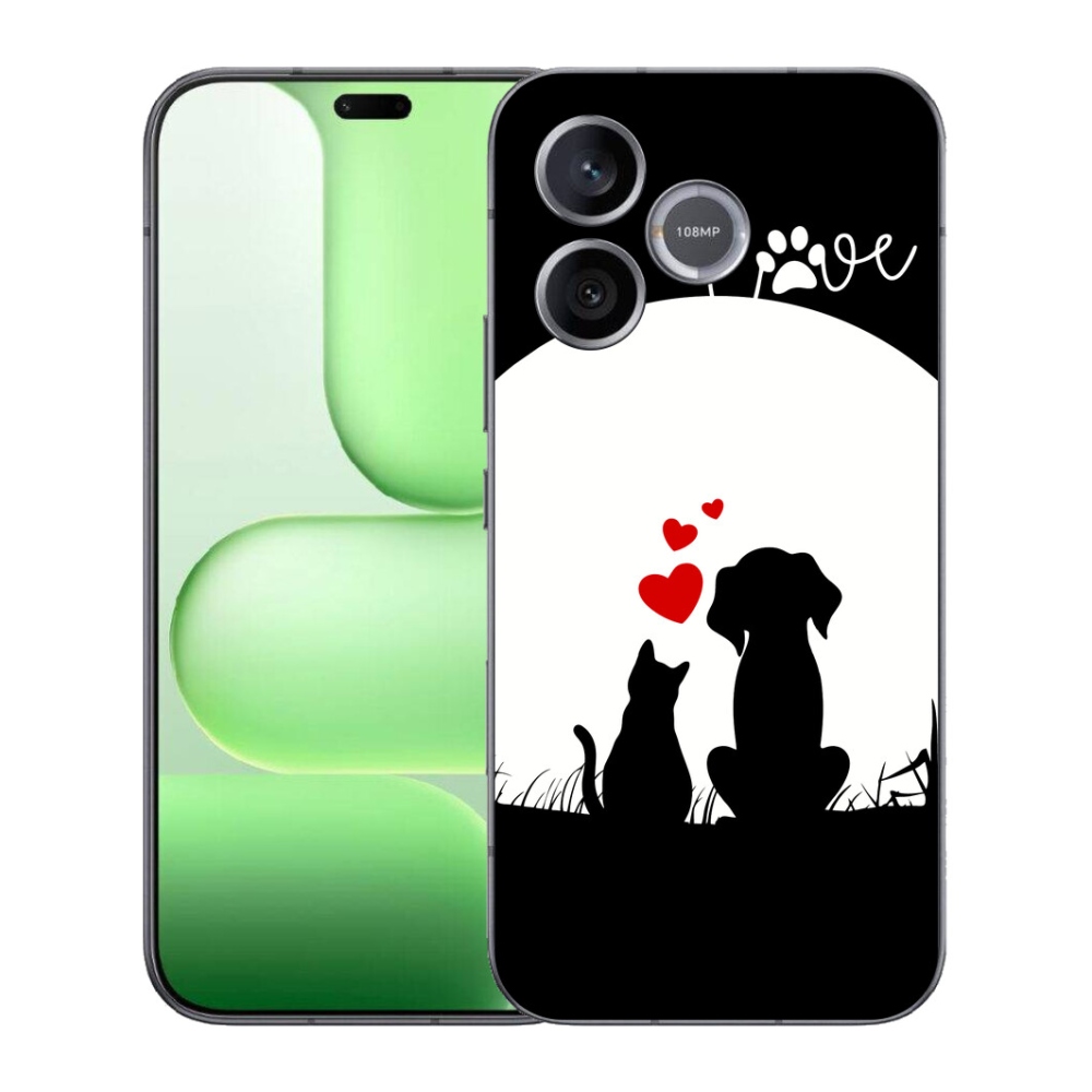 Gelový kryt mmCase na Honer 600 Lite - zvířecí láska