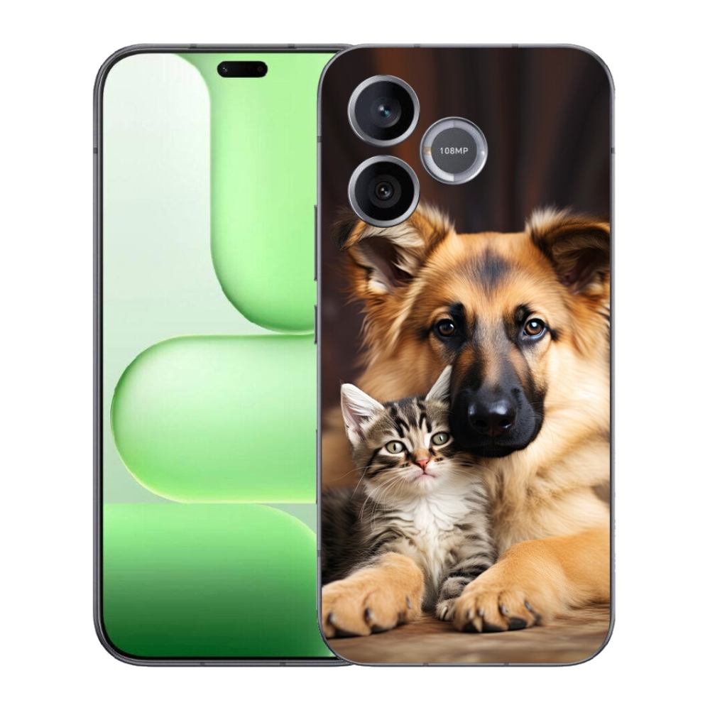 Gelový kryt mmCase na Honer 600 Lite - zvířecí přátelství