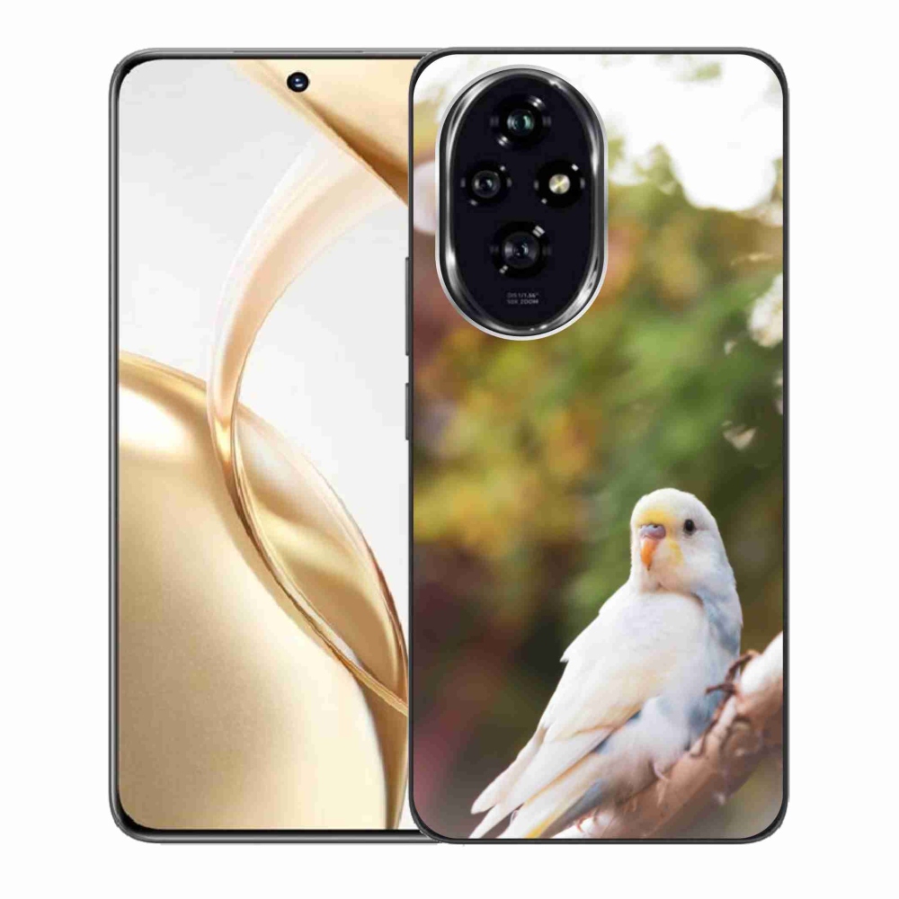 Gelový kryt mmCase na Honor 200 5G - andulka bílá