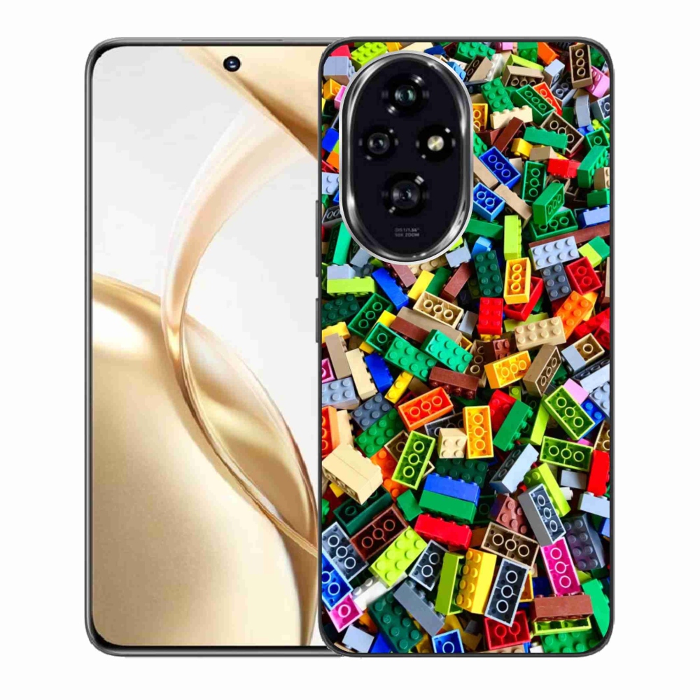 Gelový kryt mmCase na Honor 200 5G - barevné stavební kostky