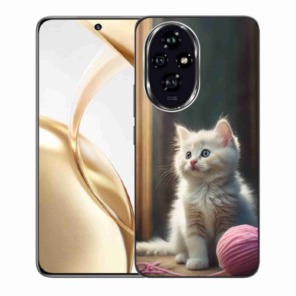 Gelový kryt mmCase na Honor 200 5G - bílé kotě 2