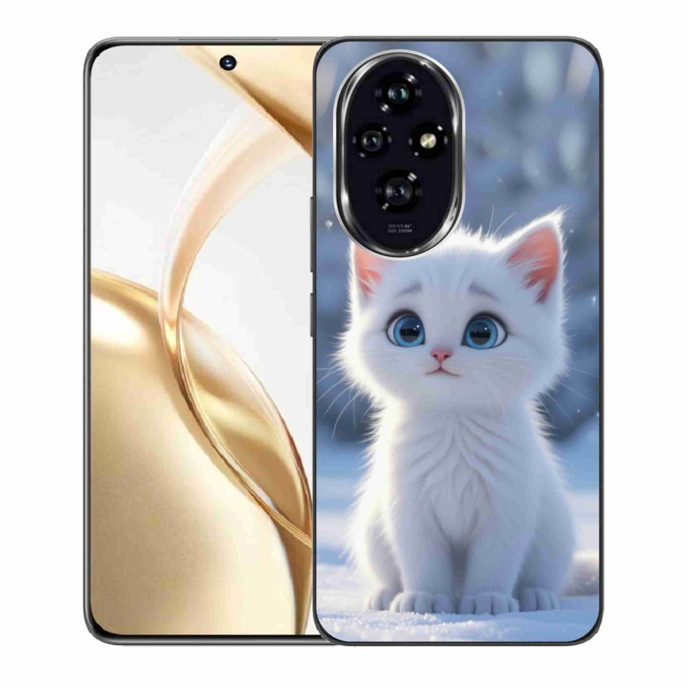 Gelový kryt mmCase na Honor 200 5G - bílé kotě 3
