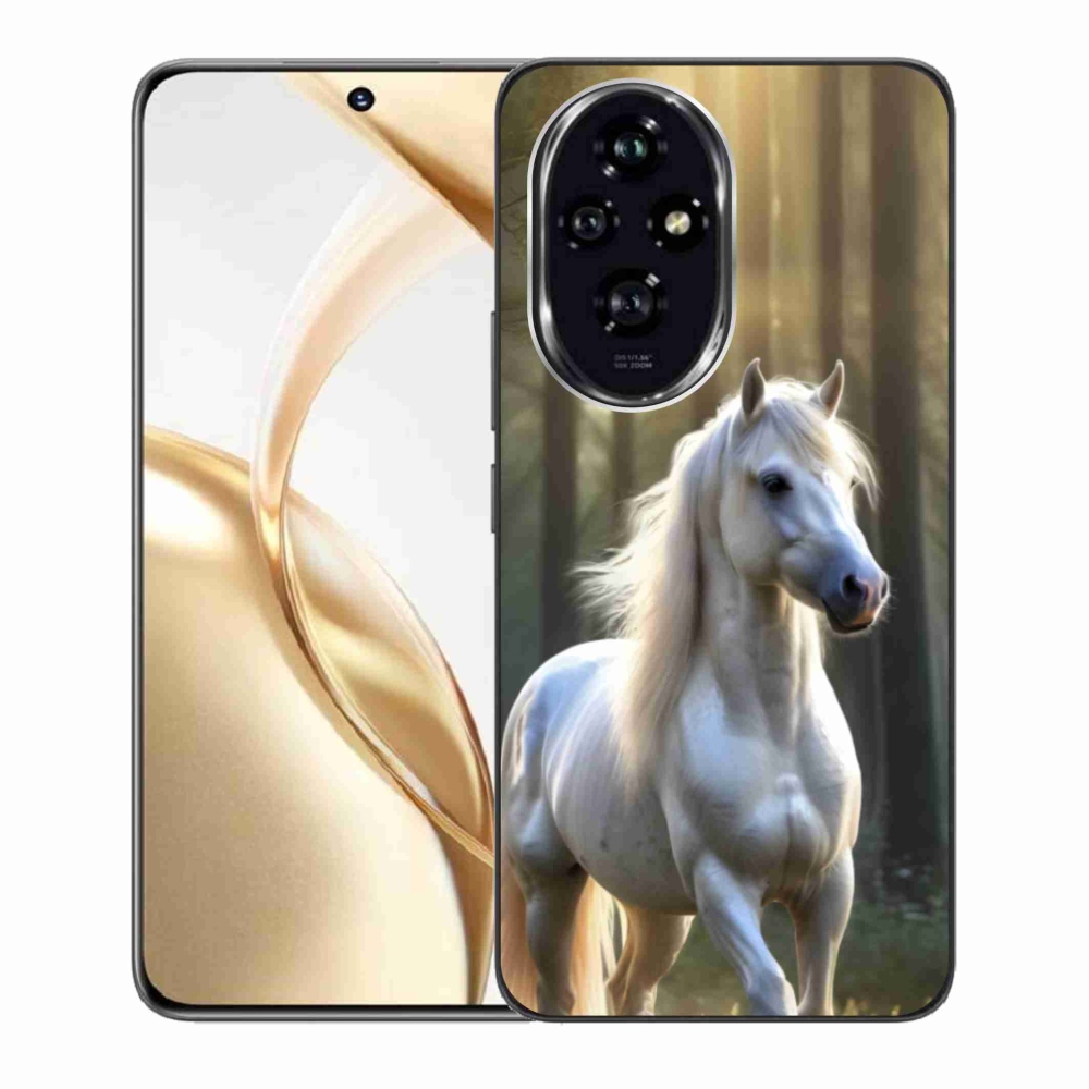 Gelový kryt mmCase na Honor 200 5G - bílý kůň 3