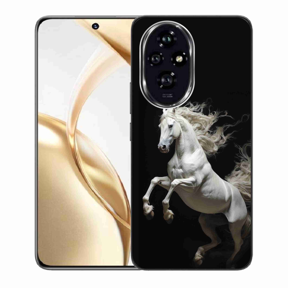 Gelový kryt mmCase na Honor 200 5G - bílý kůň 4