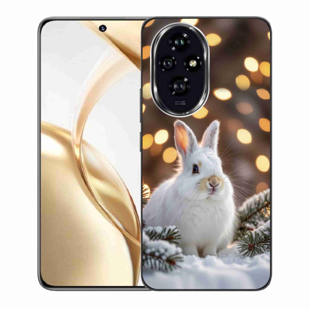 Gelový kryt mmCase na Honor 200 5G - bílý zajíc