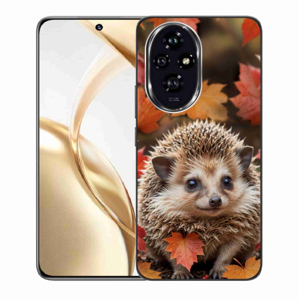 Gelový kryt mmCase na Honor 200 5G - ježek v listí