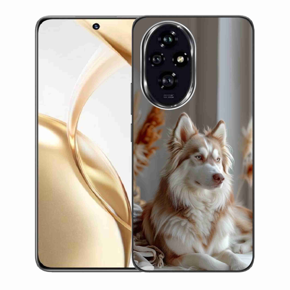 Gelový kryt mmCase na Honor 200 5G - klidný sibiřský husky