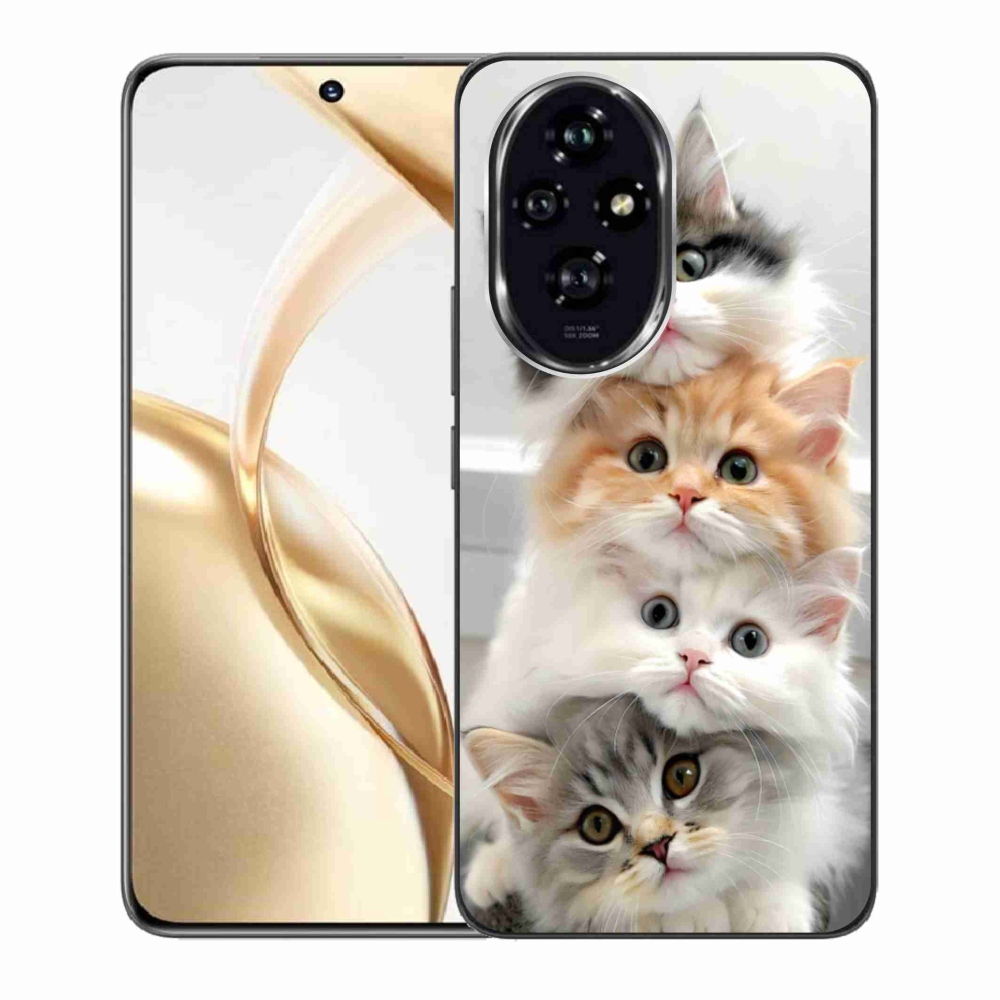 Gelový kryt mmCase na Honor 200 5G - kočičí parta