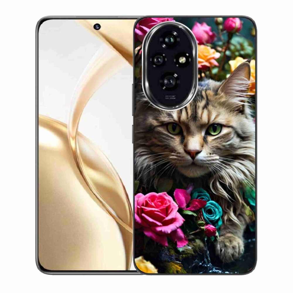 Gelový kryt mmCase na Honor 200 5G - kočíčí pohled 2